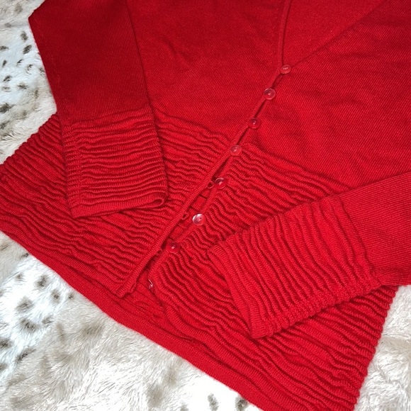 Lafayette 148 Red 100% Cashmere Sweater Size XS - Picture 6 of 10